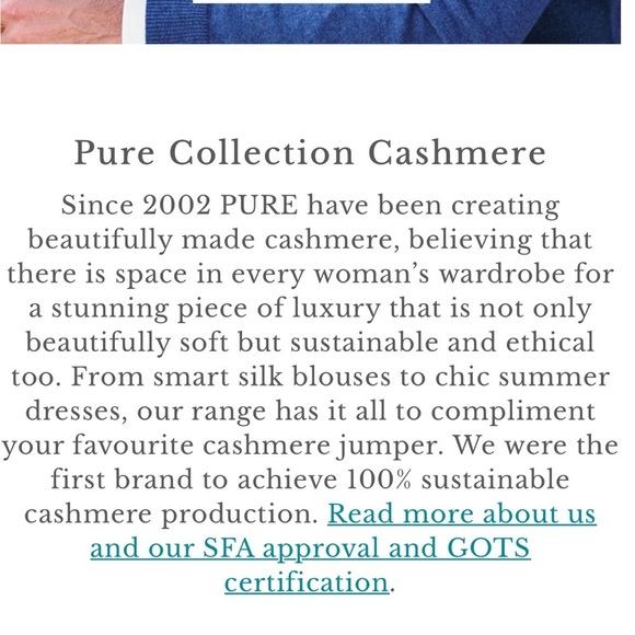 PURE Collection Cashmere Cream Wrap Front Sweater Tie Waist 4 Small - Picture 9 of 9